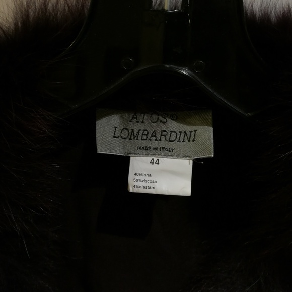 Atos Lombardini Fox Fur Trim Cardigan #069 - Picture 3 of 3
